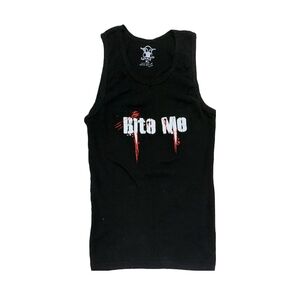Ghast Juniors Vampire Edgy Goth Punk Black Tank Top Bite Me XL